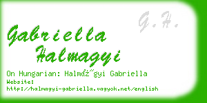 gabriella halmagyi business card